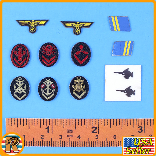 Erwin U-Boat Seaman - Patches & Badges Set - 1/6 Scale Part - DID